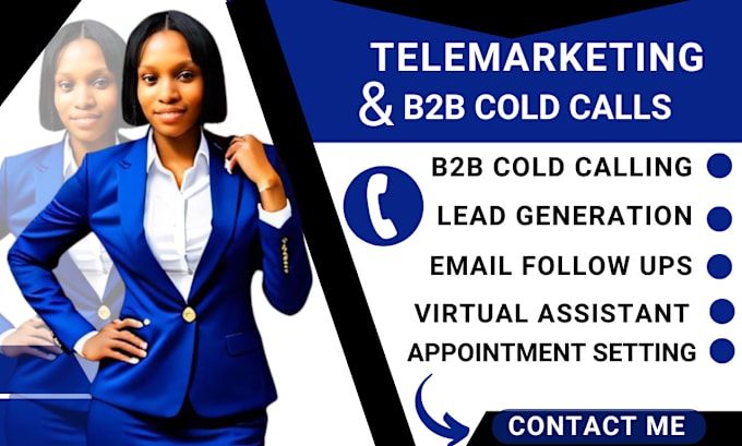 Gig Preview - Telemarketing virtual assistant cold calling lead generation appointment setting