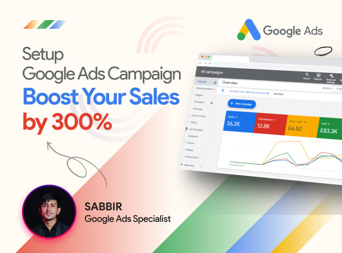 Gig Preview - Setup google ads PPC adwords campaign for leads or sales