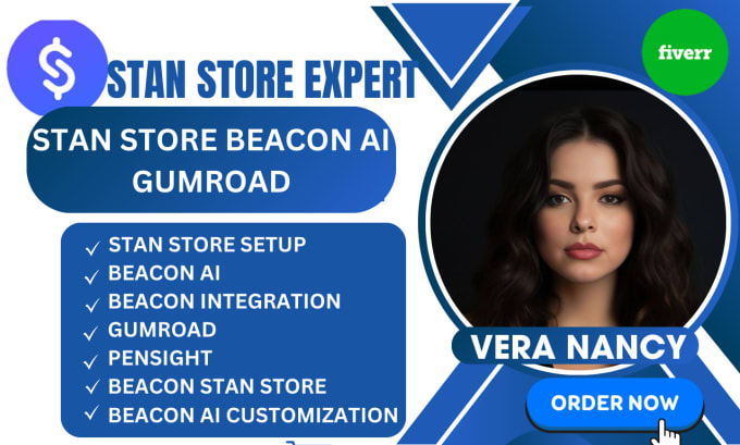 Gig Preview - Stanstore, beacons, beacons ai, gumroad, pensight stan store, beacon stan store