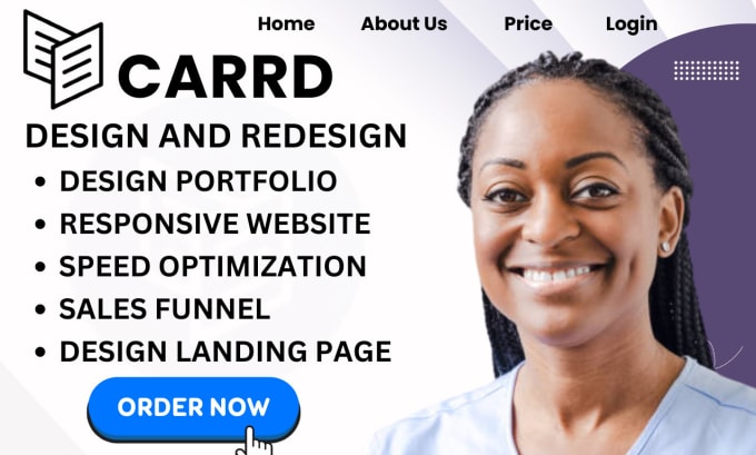 Gig Preview - Design minimalistic carrd landing page redesign carrd website carrd co leadspage