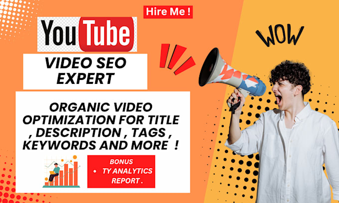 Gig Preview - Be best your you tube video SEO expert for fast ranking