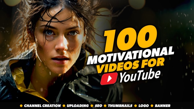 Bestseller - create 100 monetizable motivational videos for youtube channel