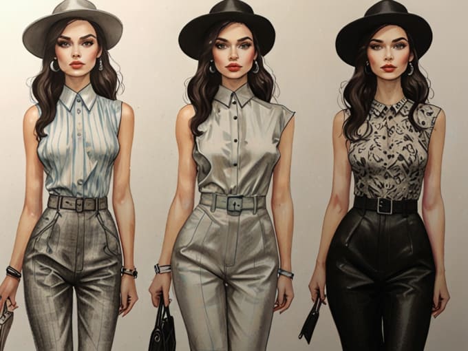 Gig Preview - Draw a fashion illustration or sketch