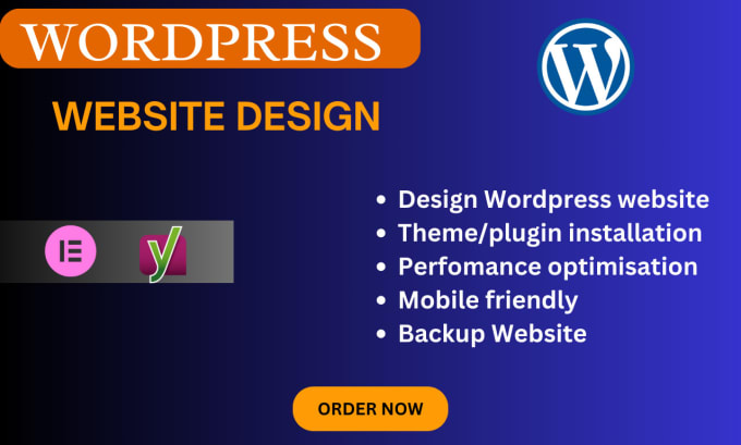 Gig Preview - Design a responsive SEO optimised wordpress website