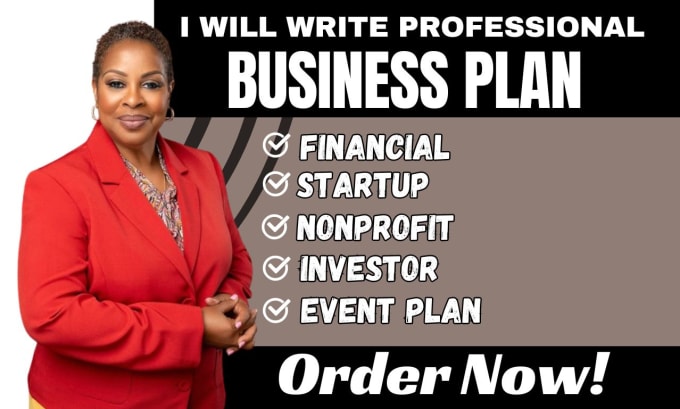 Gig Preview - Craft topnotch business plan for startup financial nonprofit investor event plan