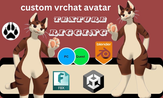 Bestseller - custom 3d vr chat avatar nsfw furry avatar 3d character modeling