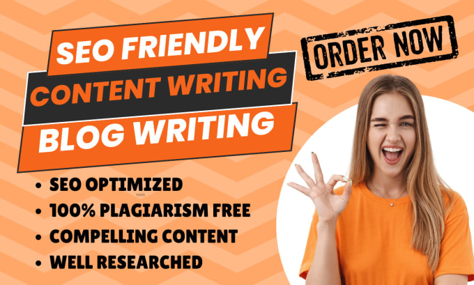 Gig Preview - Do SEO article writing, blog writing and website content writing for you