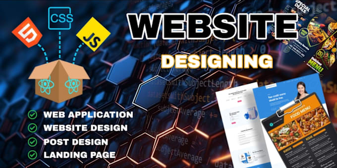 Gig Preview - Create professional websites design landing page post design