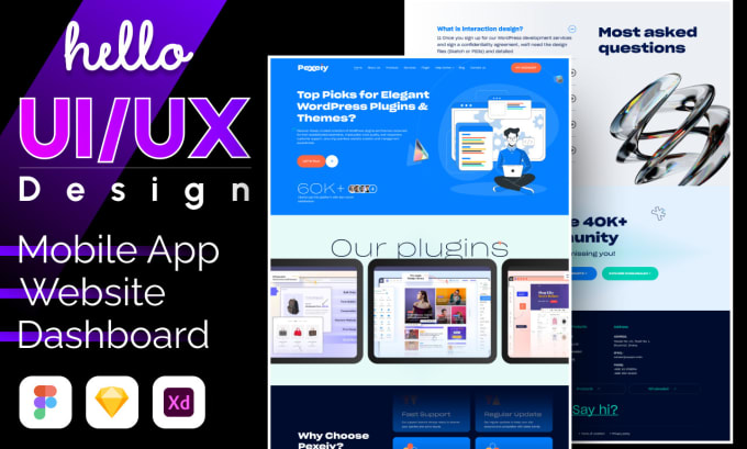 Bestseller - design a website, UI UX, mobile apps, landing pages and