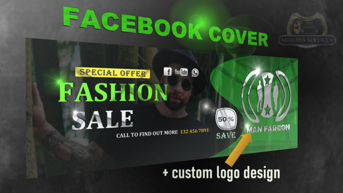 Bestseller - design facebook cover page or youtube