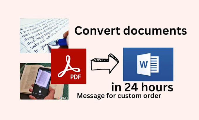 Gig Preview - Convert pdf to word, word to pdf fast and accurately