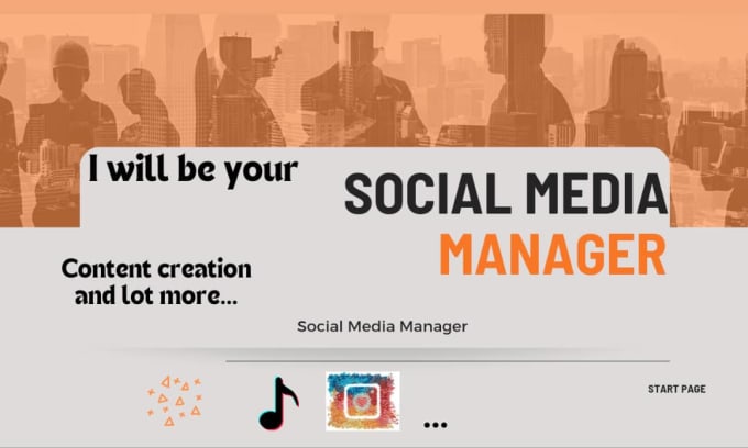 Gig Preview - Be your social media manager and content creator