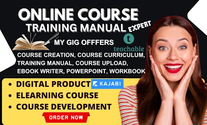 Bestseller - create online course content course curriculum training manual course creation