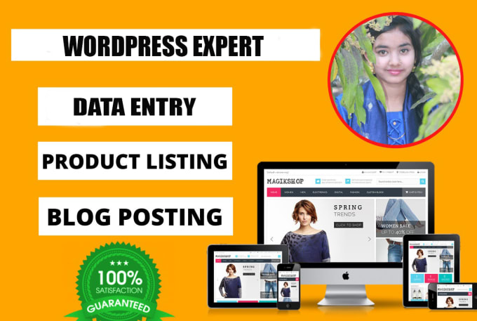 Gig Preview - Wordpress data entry and woocommerce product upload