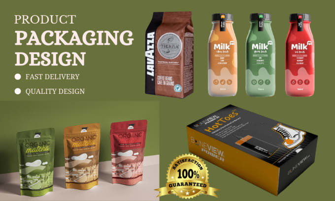 Gig Preview - Design pouch packaging, food packaging design, product label design, box design