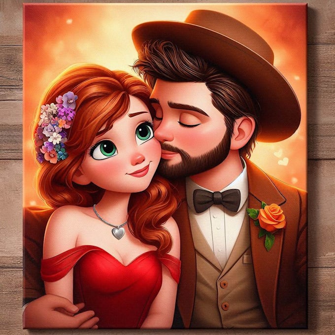 Bestseller - draw disney portrait illustration from your photo