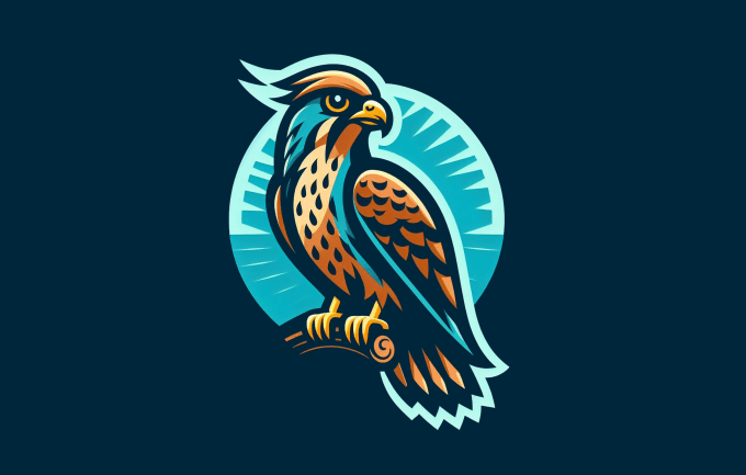 Gig Preview - Make an amazing kestrel bird mascot logo in 24 hours