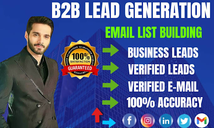 Bestseller - linkedin sales navigator b2b lead generation email list building lead gen