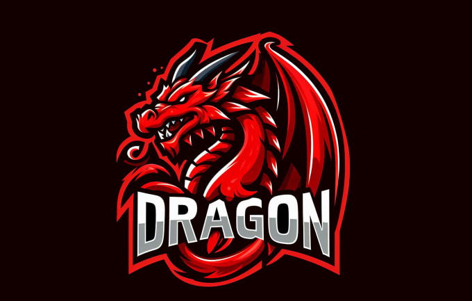 Gig Preview - Design super red dragon mascot logo with unlimited revision