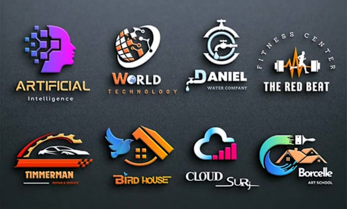 Gig Preview - Make a 3d business logo design for you