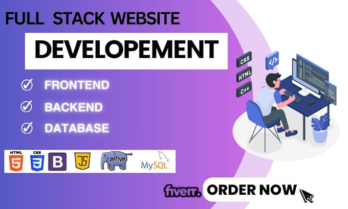 Gig Preview - Be your full stack web developer in PHP and mysql