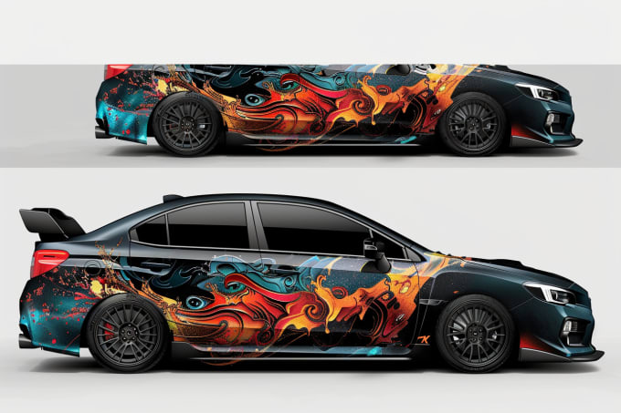 Gig Preview - Make an awesome car, van, and any vehicle wrap design