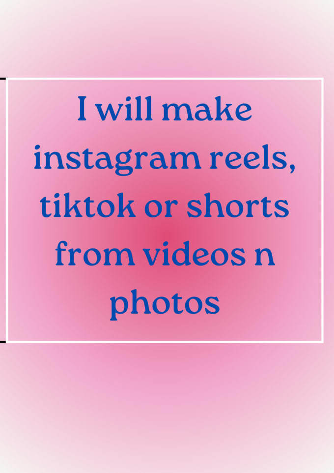 Gig Preview - Make instagram reels, tiktok or  shorts from  videos n  photos