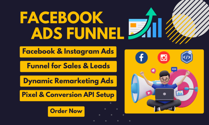 Gig Preview - Create facebook instagram ads funnel for sales and leads