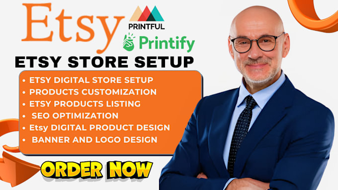 Gig Preview - Setup etsy digital product shop etsy digital planner etsy seo product listing