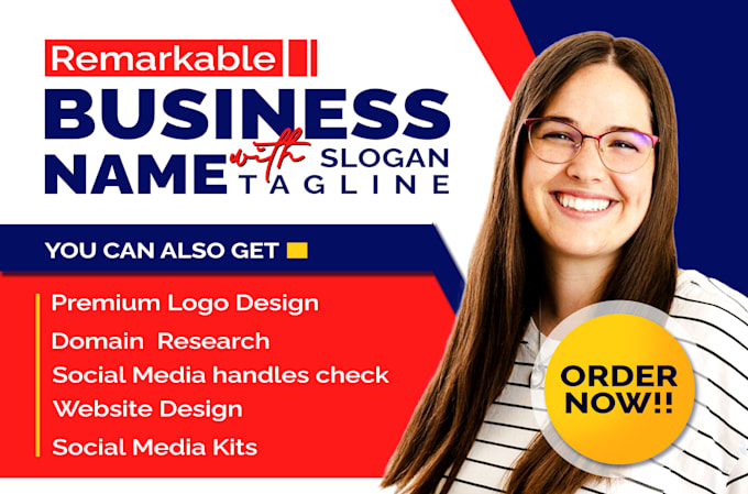 Bestseller - create catchy business name, product name,slogan and logo design