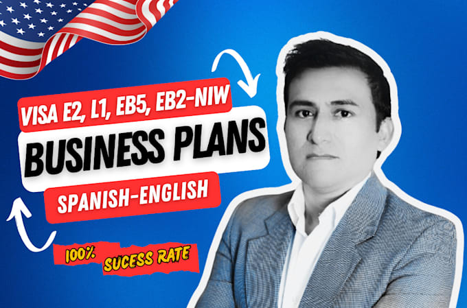 Gig Preview - Create USA visa business plans for l1, e2, eb5, eb2niw