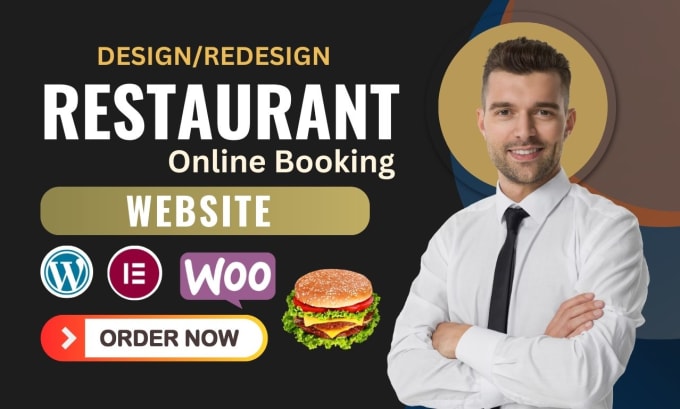 Gig Preview - Design restaurant or cafe wordpress website with online food ordering