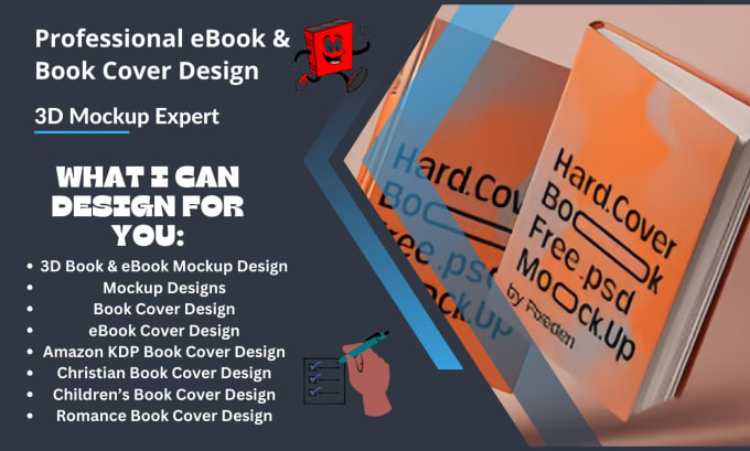 Gig Preview - Professional ebook and  book cover design, 3d mockup expert