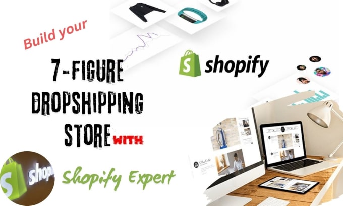 Gig Preview - Build create and set up shopify ecommerce for dropshipping website or store