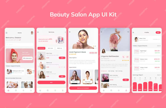 Gig Preview - Build salon app, manicure and pedicure app, beauty app, barber app