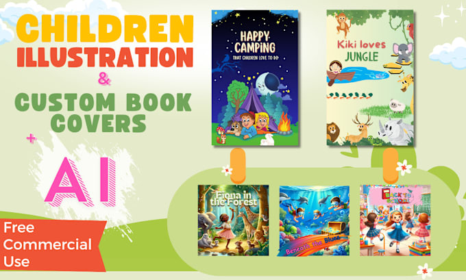 Gig Preview - Design colorful children book covers and storyboards