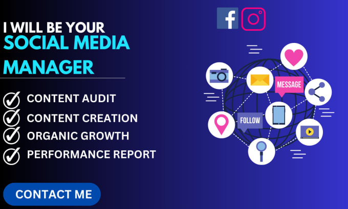 Gig Preview - Be your expert social media manager