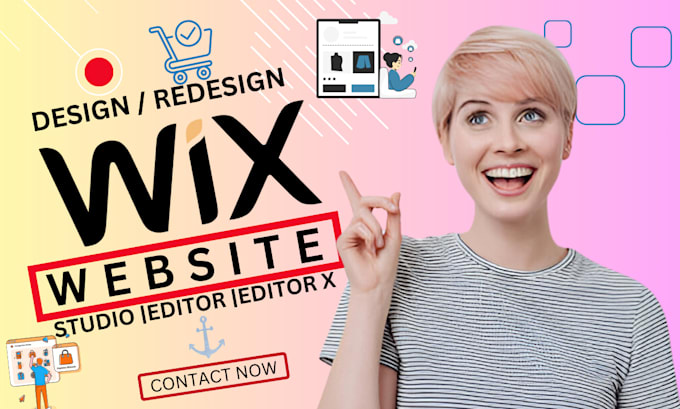 Gig Preview - Redesign wix ecommerce studio wix business website studio wix ecommerce editorx