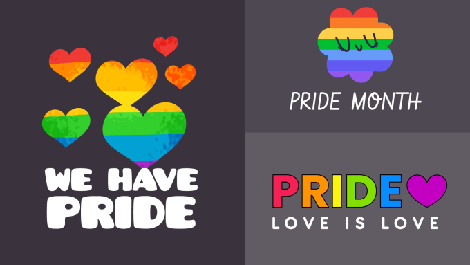 Gig Preview - Create or redesign pride month and rainbow lgbtq or feminine logo