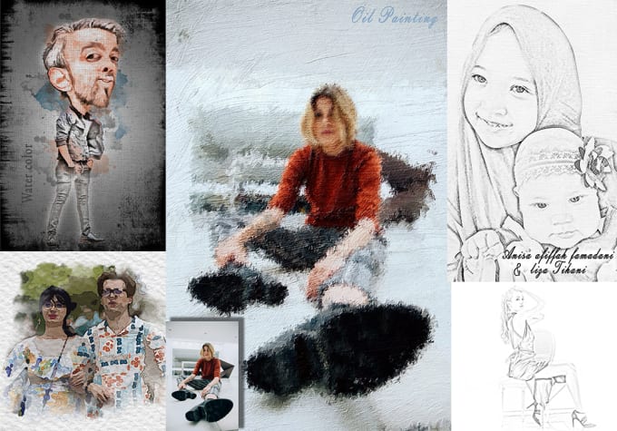 Gig Preview - Change your portrait, with pencil sketch