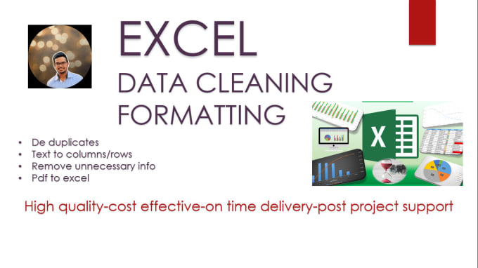 Gig Preview - Data cleaning  ,data analysis,data entry on excel