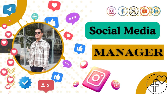 Gig Preview - Do your social media manager on facebook instagram, linkedin