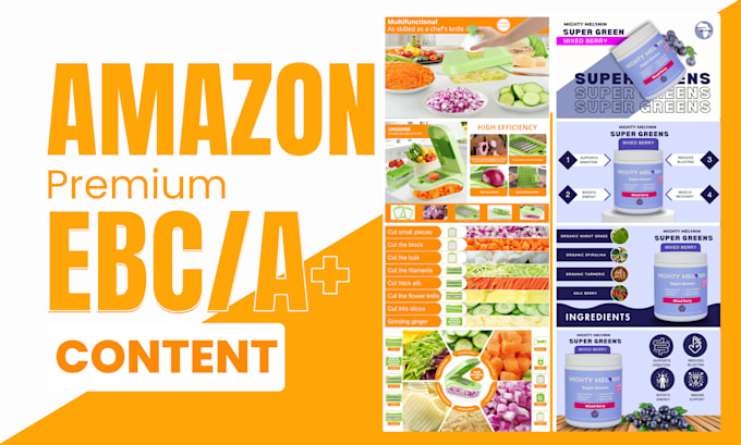 Gig Preview - Do amazon listing images, a plus content ebc design and product photo editing