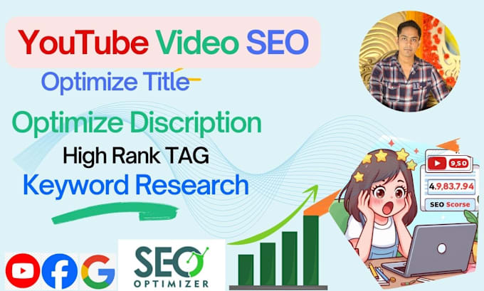 Bestseller - rank your youtube video on 1st page with organic SEO