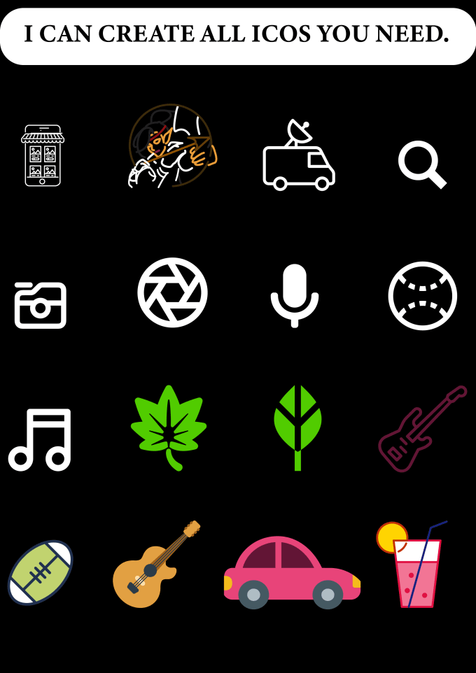 Gig Preview - Design mobile app icons for android or ios creating all the icons you need