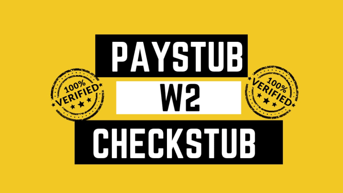 Gig Preview - Make topnotch paystub, check stubs, 1099 and w2 as a payroll