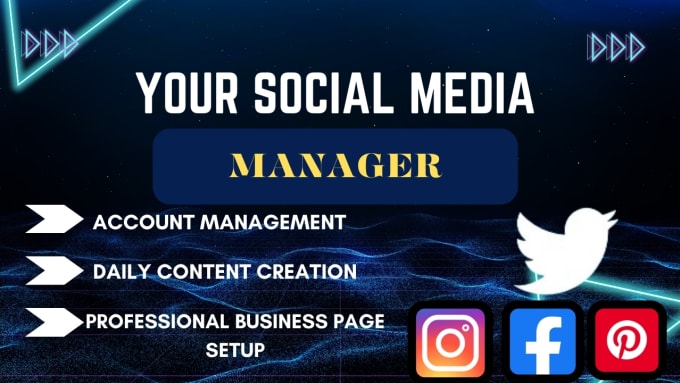 Gig Preview - Be your social media manager content creator and instagram manager