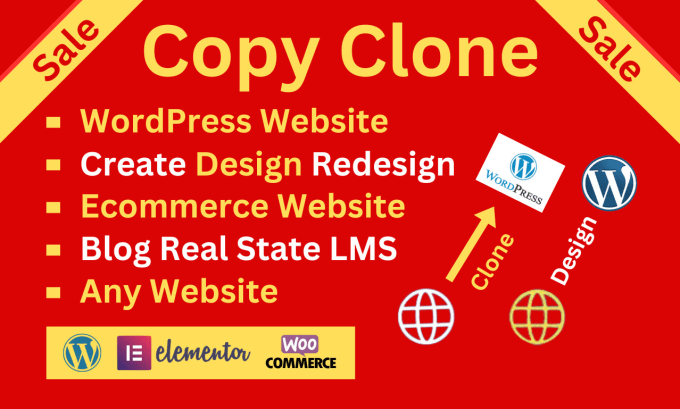 Gig Preview - Duplicate copy clone website or redesign wordpress website