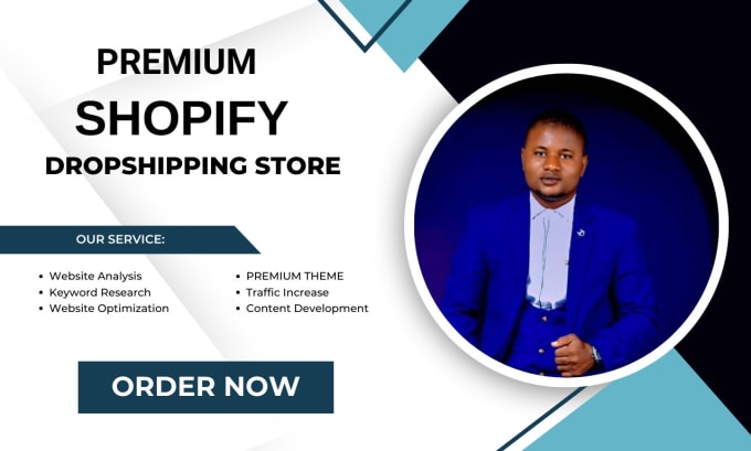 Gig Preview - Build a profitable shopify dropshipping website, store redesign with products