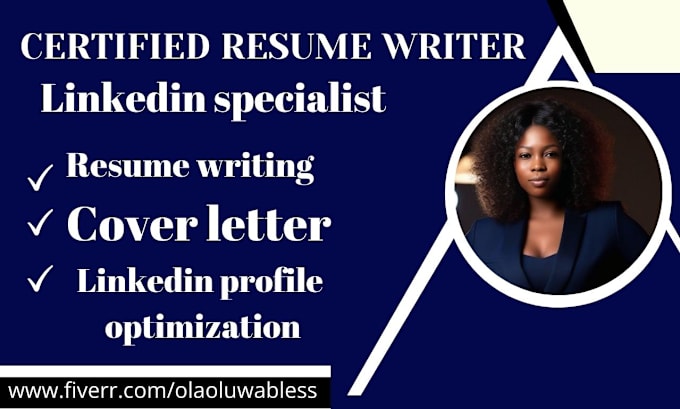 Gig Preview - Write a professional resume,CV,cover letter, and linkedin optimization